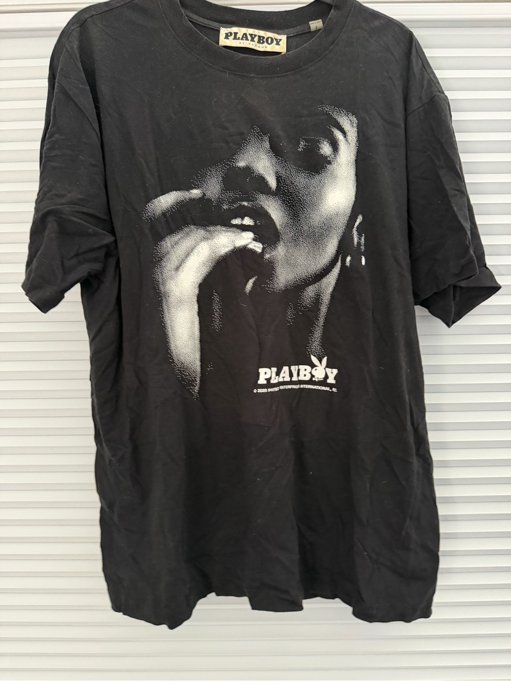 Playboy Black Graphic Tee for Men